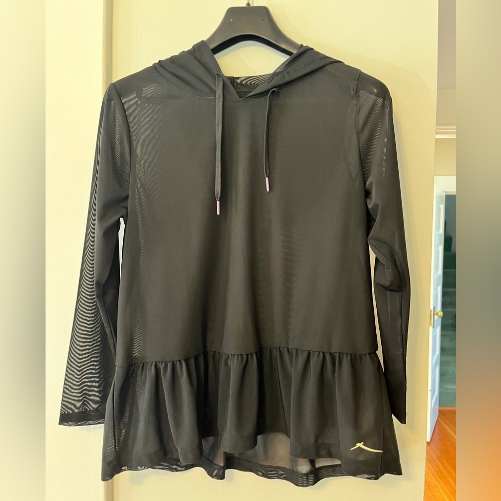 Black Mesh Gottex Hoodie